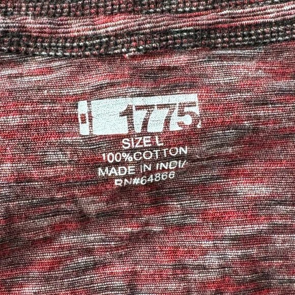 1775 Men’s Short Sleeve Button Notch Neck T-Shirt - Size : XL - Picture 8 of 9